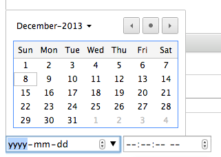 Lovely date picker